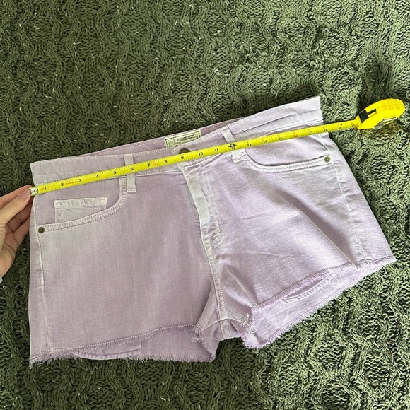 Current/Elliott The Boyfriend Short Low Rise Lavender Size 29 Like New - Picture 7 of 10